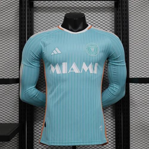 24-25 Inter Miami CF Third Away  Soccer Jersey Player Version Long Sleeve