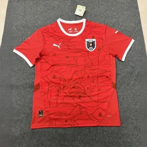 2024 Austria Euro Cup Home Football Jersey