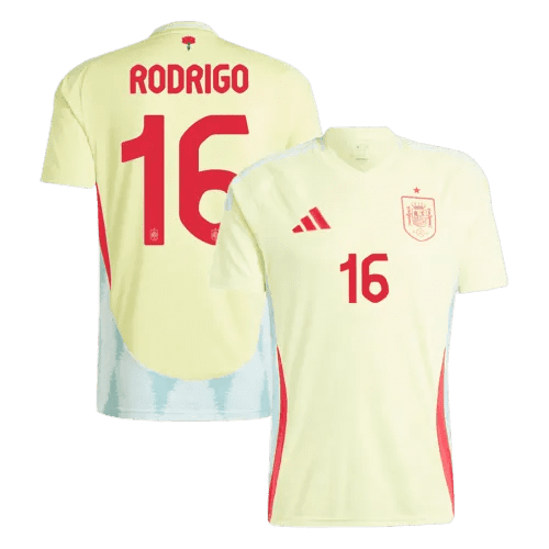 2024 Spain RODRIGO #16 Euro Cup Away Football Jersey