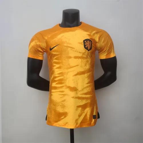 2022 Netherlands  World Cup Home Players Edition Soccer Jersey