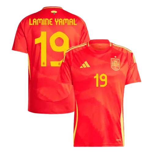 2024 Spain LAMINE YAMAL #19 Euro Cup Home Football Jersey