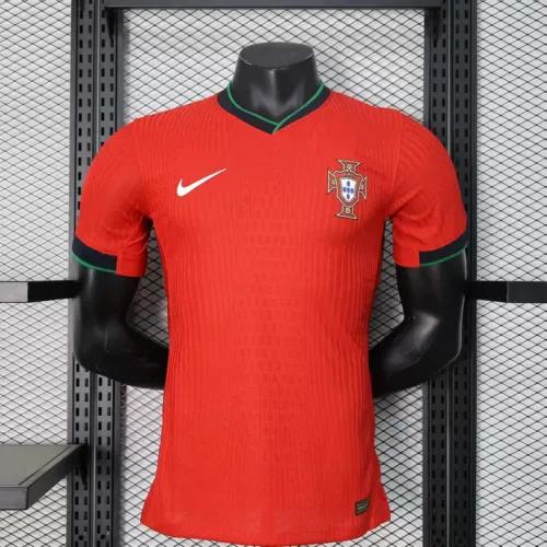 2024 Portugal Euro Cup Home Soccer Jersey Player Edition