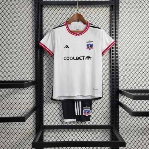 2023-24 Colo Colo Home Kids Kit Jersey+Shorts