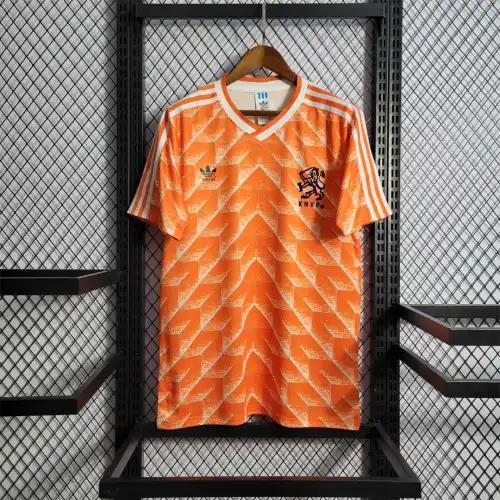 1998 Netherlands  Home World Cup Retro Jersey