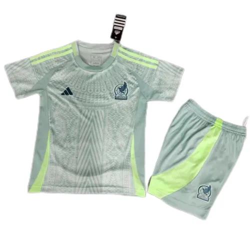 2024 Mexico  Copa America Away Kids Kit Jersey+Shorts