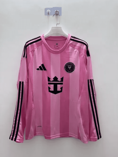 25-26 Inter Miami CF Pink  Soccer Jersey Long Sleeve