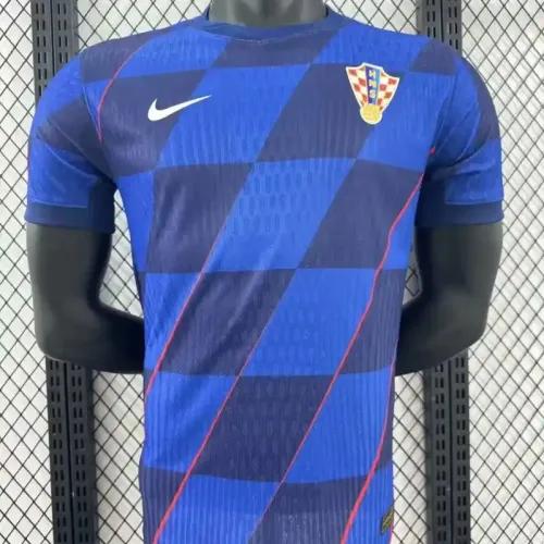 2024 Croatia Euro Cup Away Football Jersey Player Version