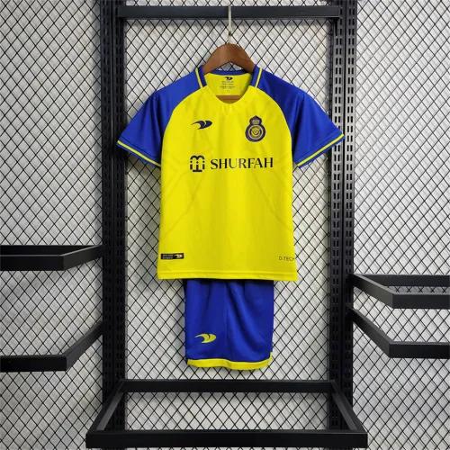 22-23 Al-Nassr Victory Home Kids Kit Jersey+Shorts