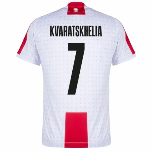 2024 Georgia KVARATSKHELIA #7 Euro Cup Home Football Jersey