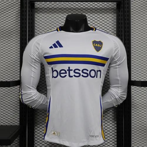 24-25 Boca Juniors  Away Jersey Long Sleeve Player Version