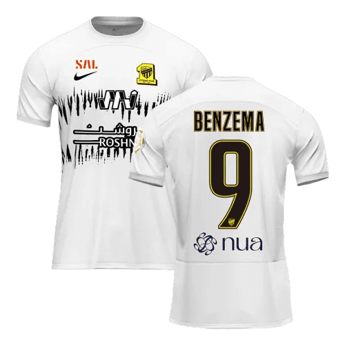 23-24 BENZEMA #9 Al-Ittihad(Jeddah United) Away Jersey Fan Version
