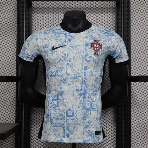 2024 Portugal Euro Cup Away Soccer Jersey Player Edition