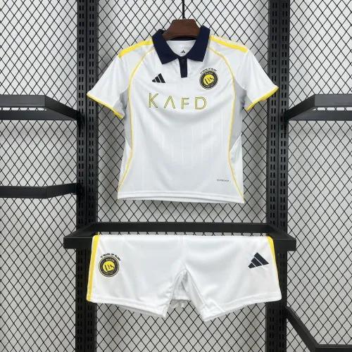 25-26 Al-Nassr Victory Third Away Soccer Kids Kit Jersey+Shorts