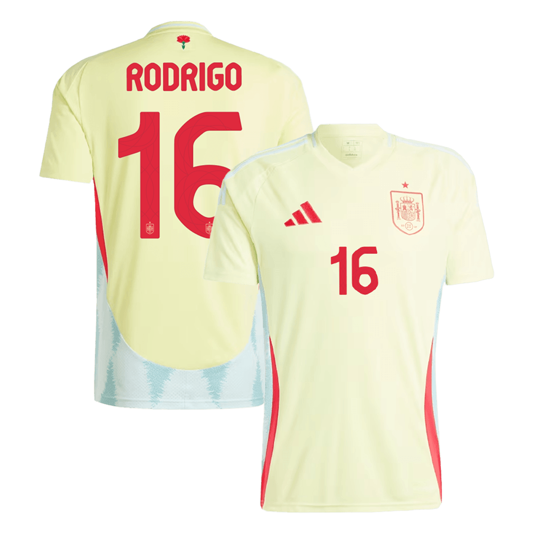 2024 Spain RODRIGO #16 Euro Cup Away Football Jersey
