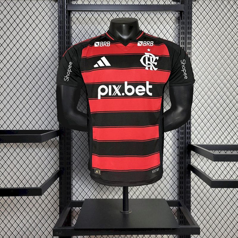 25-26 CR Flamengo Home Soccer Jersey Player Version