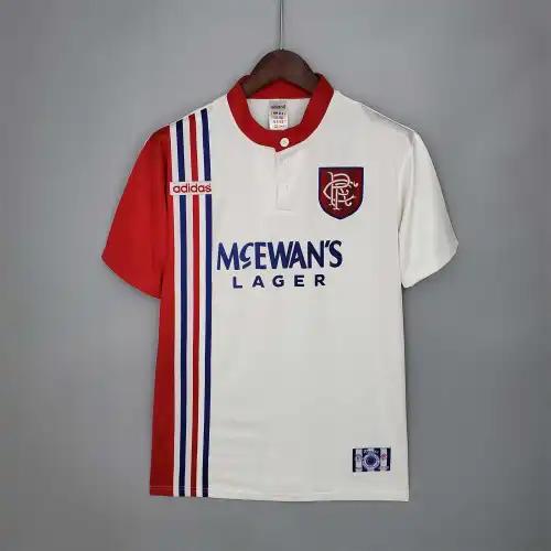 1996-97 Glasgow Rangers Away Soccer Retro Jersey