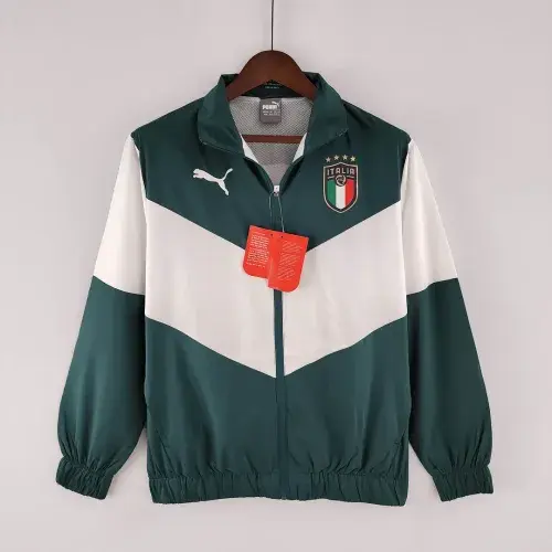 2022 Italy Windbreaker White-Green