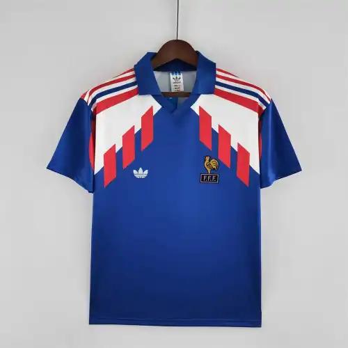 1990 France World Cup Home Retro Jersey