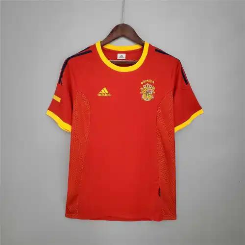 2002 Spain Home World Cup Retro Jersey