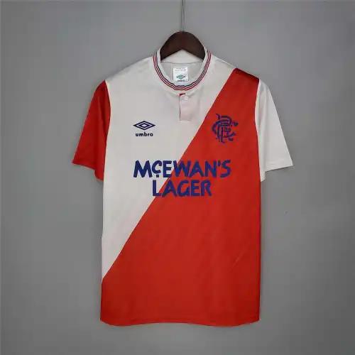 1987/1988 Glasgow Rangers Away Soccer Retro Jersey