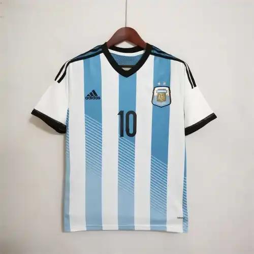 2014 Argentina World Cup Soccer Home Retro Jersey