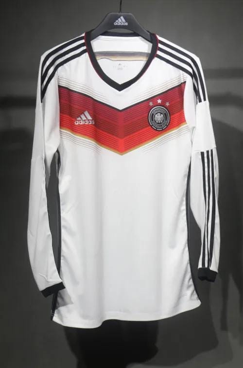 2014 Germany World Cup Home Retro 3 Stars Jersey Player Edition Long Sleeve