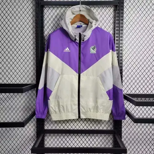 2023 Mexico Windbreaker Purple Soccer Jersey 1:1 Thai Quality