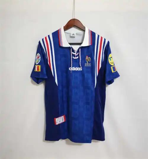 1996 France Euro Cup Home Retro Jersey