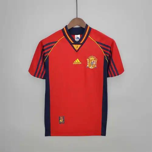 1998 Spain Home World Cup Retro Jersey