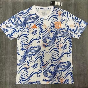 24-25 Olympique Lyonnais Blue And White Training Jersey