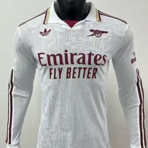 25-26 Arsenal Third Away Soccer Jersey Play Version Long Sleeve