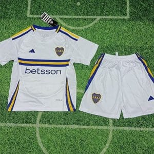 24-25 Boca Juniors  Away Kids Kit Jerseys+Shorts
