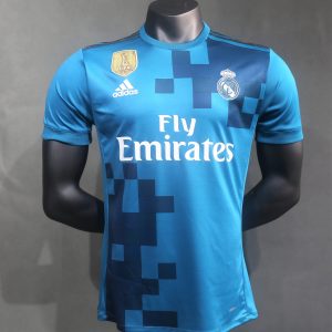 17-18 Real Madrid Second Away Retro Jersey Player Version