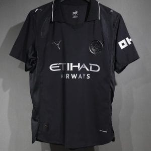 25-26 Manchester City Away Black Soccer Jersey Player Version