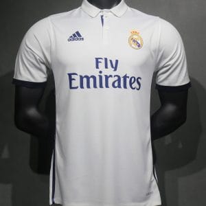 16-17 Real Madrid Home Retro Jersey Player Version