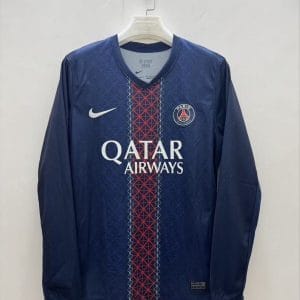 25-26 Paris Saint-Germain Home Soccer Jersey Long Sleeve