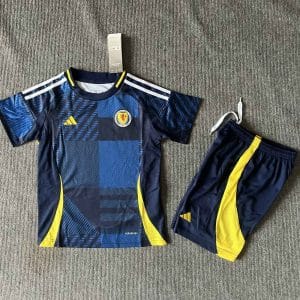 2024 Scotland Euro Cup Home Soccer Kids Kit Jersey+Shorts