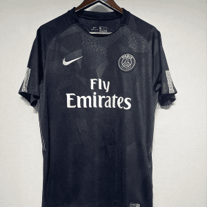 17-18 Paris Saint-Germain Third Away Fan Version Black Jersey