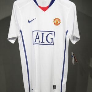 08-09 Manchester United Away Retro Jersey Player Edtion