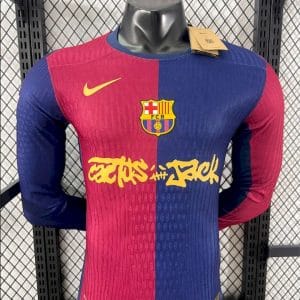 FC BARCELONA x TRAVIS SCOTT 24/25 Men's Home Jersey Limited Edition Long Sleeve
