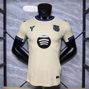 25-26 Barcelona Away Player Version Soccer Jersey Correct Logo
