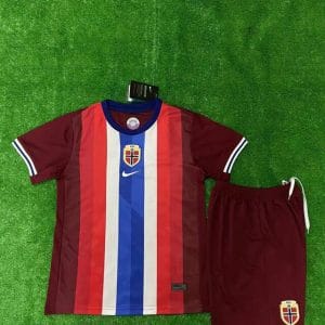 2024 Norway Home Football Kids Kit Jersey+Shorts