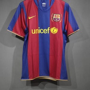 07-08 Barcelona Home Retro Jersey Player Edition