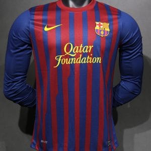 11-12 Barcelona Home Retro Jersey Player Edition Long Sleeve