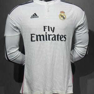2014/15 Real Madrid Home Retro Jersey Player Version Long Sleeve