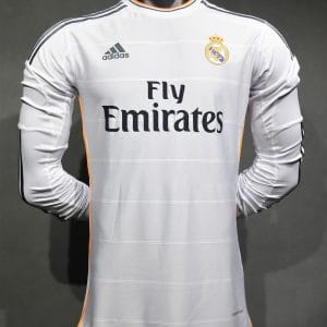 2013/14 Real Madrid Home Retro Jersey Player Version Long Sleeve