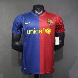 08-09 Barcelona Home Retro Jersey Player Edition
