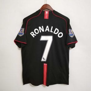 07-08 Manchester United Ronlado#7 Away Retro Jersey