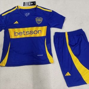 24-25 Boca Juniors  Home Kids Kit Jerseys+Shorts
