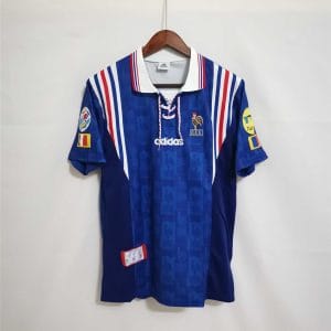 1996 France Euro Cup Home Retro Jersey